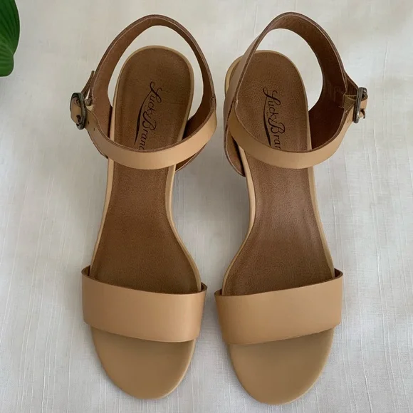 Lucky Brand Shoes Lucky Brand Padgitte Tan Leather Heeled